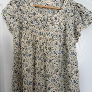 Lucky Brand NWOT Floral Print Blouse M